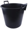 BAUSTER® 40 Liter Mörtelkasten Mörtelkübel Tuppe Mörtelwanne Zementkübel Maurerwanne Mörteleimer, Mörtelkasten für Garten und Baustelle, Baueimer Profi