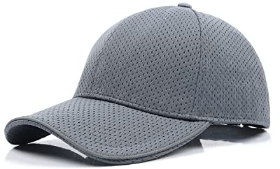 Zylioo M-L Running Sport Kappe Basecap Großer Kopf Outdoor Mesh Atmungsaktiv Baseballkappe Walking Cappy Baseball Cap