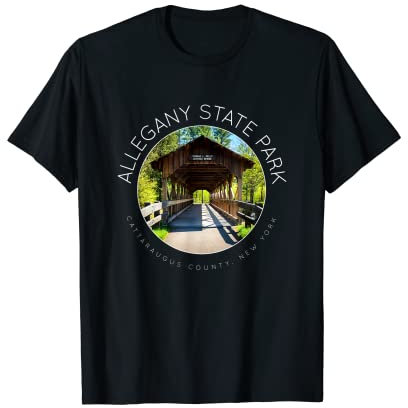 Allegany State Park, New York, Bridge couvert T-Shirt