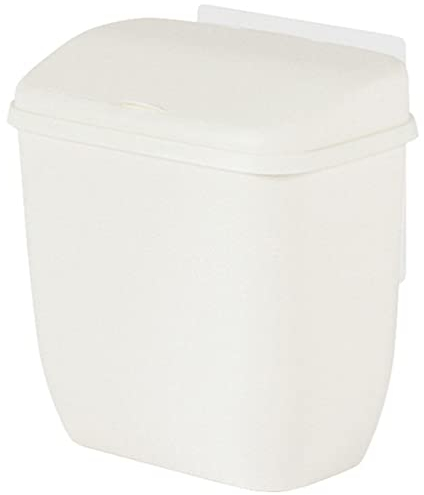 Cabilock Cubo De Basura Colgante Para Puerta De Armario De Cocina Con Tapa Contenedor De Residuos Montado La Pared Para Cocina Y Baño Accesorio De Cocina Práctico Y Funcional