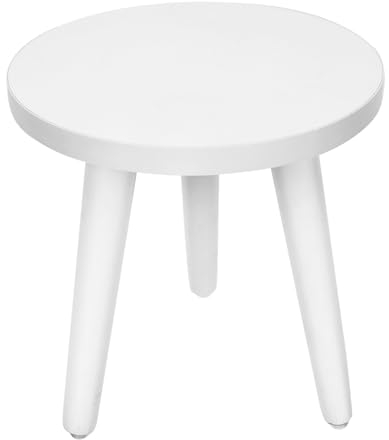 Cabilock Wood Small Flower Stand Decor for Shelf Outdoor Plant Stand Garden Plant Pot White Tray Wooden Wood