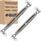 Edelstahl VA4 Seilspanner Wantenspanner Drahtseil Spannschloss Drahtspanner Spannschraube Spanner - 2 Stück (Gabel x Gabel (Geschlossen) - M8)
