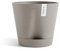 Ecopots Blumentopf Venice 2 mit Bewässerung Braun Grau - Durchmesser Ø 40 cm rund groß - Pflanzentopf aus Recycling Kunststoff - Übertopf mit Wasserversorgung modern für Indoor und Outdoor