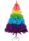 SOVORM PVC Regenbogen Künstliche Weihnachtsbäume, 3 Fuß 120 Zweige Kiefer Weihnachtsbaum Kunststoffständer Saisonale Dekoration für Kinder Regenbogen 90 cm/3 Fuß The New