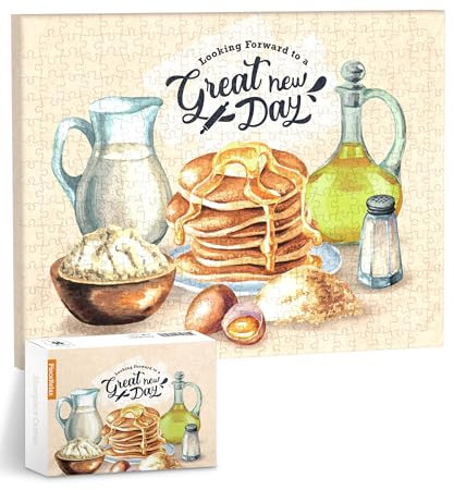 PieceRelax Canvas Wall Art Puzzles for Adults - Pangreat Day Unique Gift & Home Décor with Plastic Jigsaw Puzzle Artwork for Living Room Bedroom [HN1305]