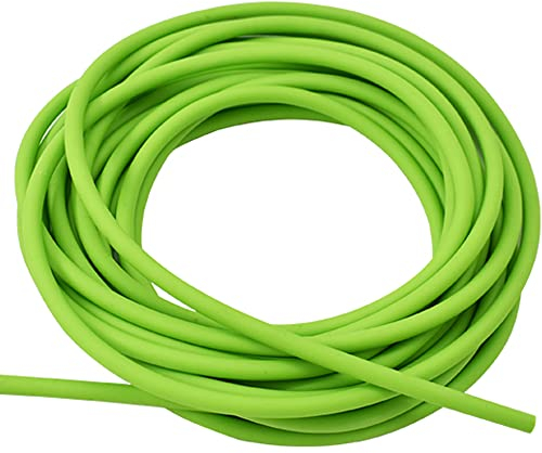 Runzkzy 16.4ft/5m Natural Latex Rubber Tube Slingshot Bands Catapult Elastics Professional Hunting Slingshot Accessories (2050-Green)