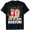 Fasching Tshirt Das Ist Mein Karnevals Kostüm Popcorn Kino T-Shirt