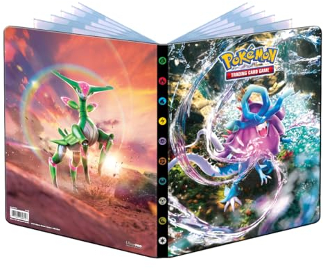 Ultra Pro - Asmodee – Pokémon Scharlach und Violett – Zeitliche Kräfte (EV05): Notizbuch mit Kartenfach – Kapazität: 252 Karten – Gesellschaftsspiele – Zubehör für Sammelkarten