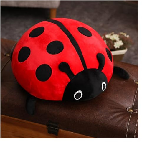 Marienkäfer-Plüsch, niedliche ausgestopfte Marienkäfer-Tiere, weiches Insekten-Plüschtier, Kuschelkissen, Geschenk for Kinder und Liebhaber for Geburtstag, Weihnachten, Valentinstag ( Size : 40CM/15.7