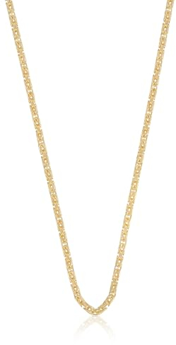 MUAU Schmuck Collier Königskette klassisch Gelbgold 750, 2mm, 50cm