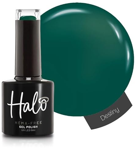 Halo Gel Polish 8ml - Destiny. UV/LED Gel Nail Polish, Long Lasting & Easy To Apply. Nail Art Colours For Manicure & Pedicure. Gel Polish For Professional & Home Use.