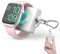2000mAh Portable iWatch Charger with Keychain - Mini Power Bank, Power Emergency Pod Compact Magnetic Wireless iWatch Charger for Apple Watch Series 9 8 7 SE 6 5 4 3 2 Ultra Travel Accessories-White