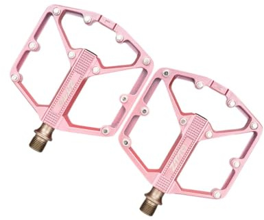 Perfeclan Pédales de VTT pédales Plates Rose pédales de Cyclisme antidérapantes pédales de vélo pour Accessoires de Cyclisme Composants vélo Pliant