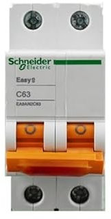 KMGUZRRWD Disjoncteur Miniature Bipolaire à Double entrée et Double Sortie EA9AN 2P 6A 10A 16A 20A 25A 32A 40A 50A 63A 230/400V 50Hz(25A)