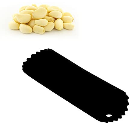 Silikon-Knoblauchschäler, schnell zu schälen, praktischer Knoblauchhautentferner, flexible Knoblauchrohrrollen für nützliche Küchenwerkzeuge (Schwarz)