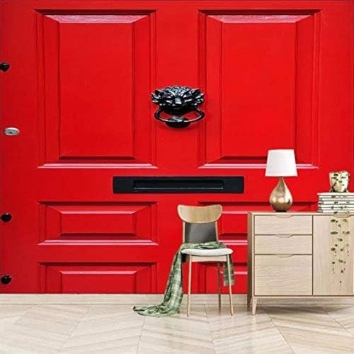 XLMING Peinture Murale De Porte Rouge Décoration Papier Peint 3D Intissé Salon Canapé Chambre À Coucher Salle Manger Intérieure Murale-300cm×210cm
