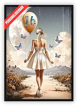 dockyardos® Geldgeschenk zum 16. Geburtstag | Geschenkidee | Geld kreativ verschenken | Beste Freundin | Frau | Mädchen | Geburtstagsgeschenk | The sky is not the limit