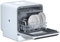 Table Top Dishwasher, Compact Tabletop Dishwasher, 5L Built-in Tank, 5 Wash Programs, High-Temp Steam Cleaning Mini Dishwasher, Portable Countertop Design Slimline Dishwasher for Small Kitchens