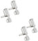 Mikikit 2 Set Vecchio Fermo Sinistro E Destro Serrature Serratura A Catenaccio Serratura Garage Serratura Per Porte Blindate Chiavistello Della Serratura Della Porta Silver 2 Pezzi * 2