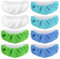 Tinoaly 8pcs Steam Mop Pads for Handheld Steam Cleaner, Microfiber Cloths Cover Replacement Accessories for Bissell Steam Shot Dupray PurSteam Comforday Attachments, Washable Reusable (4 Colors)