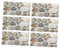 HOLIDYOYO 6Feuilles Stickers Décoratifs Étanches Motif Galets Pour Cuisine Et Salle De Bain Autocollants Réutilisables Et Faciles à Appliquer