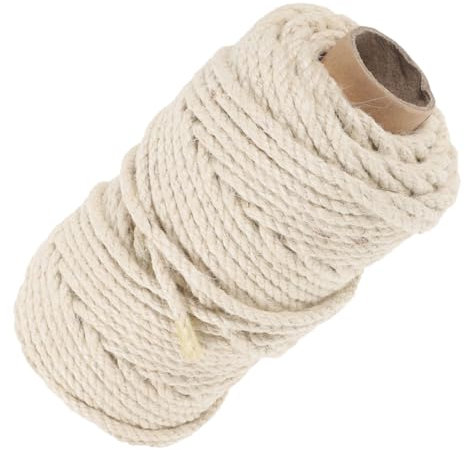 INOOMP 1 Rouleau Corde de Corde multifonctionnelle Corde de sisal Bricolage gratter la Corde Scratch Arbres à Chat Corde à gratter Bricolage remplacer l'arbre à Chat Blanche