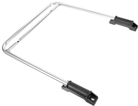 Gatuida Edelstahl Fußstütze aus Einem Stück Ergonomisch Silberfarben Einfache Zugänglichkeit Geeignet für Büro und Drehstuhl Zubehör