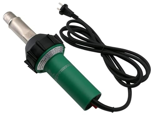 Plástico Soldadura Máquina Soldador de plástico de 1600 W con pistola de aire caliente para soldar tuberías de PP/PE/PVC, láminas de plástico, suelos de vinilo y geomembranas.