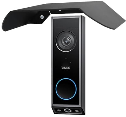 Doorbell Rain Cover for eufy E340 C30 C31 Ring Wired Video Doorbell Pro Blink Video Doorbell Anti-Glare Protection Weather Protector, Housing Hood Rain Shield for Most Video Doorbells, Black