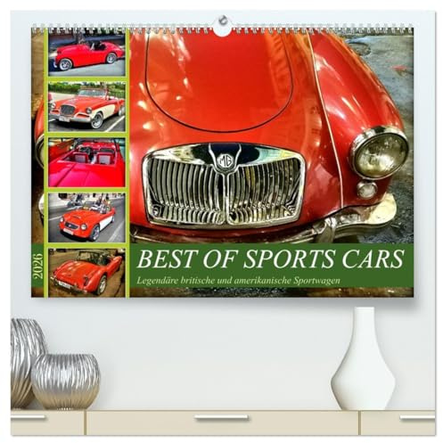 Best of Sports Cars - Legendäre britische und amerikanische Sportwagen (hochwertiger Premium Wandkalender 2026 DIN A2 quer), Kunstdruck in Hochglanz: ... und der USA in Kuba (CALVENDO Mobilitaet)