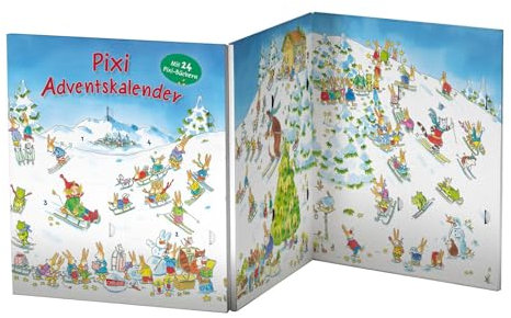 Pixi Adventskalender als Leporello: Mit 24 Pixi-Büchern | Für Kindergartenkinder ab 3 Jahren zum Aufstellen in der Vorweihnachtszeit