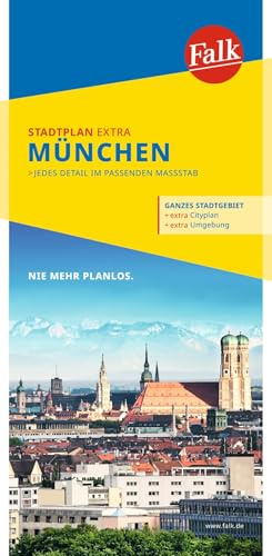 Falk Stadtplan Extra München 1:20.000: mit Ortsteilen von Dachau, Fürstenfeldbruck, Garching, Germering, Grünwald, Ismaning, Taufkirchen