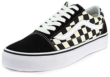 Vans Old Skool (Suede/Canvas), Unisex-Adult Trainers, Multicoloured Black White Checkerboard, 34.5 EU