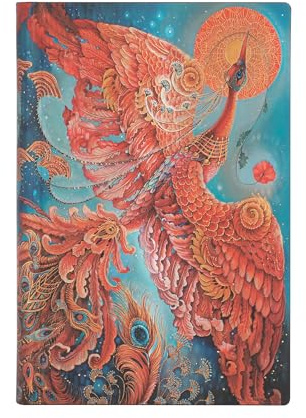 Firebird (Birds of Happiness) Mini Lined Journal: Flexi softcover, 80 gsm, ribbon marker, memento pouch, book edge printing