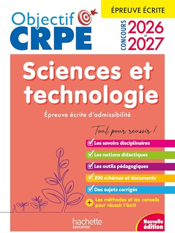 Objectif CRPE 2026-2027 Sciences et Technologie - Épreuve écrite d'admissibilité M2/L3