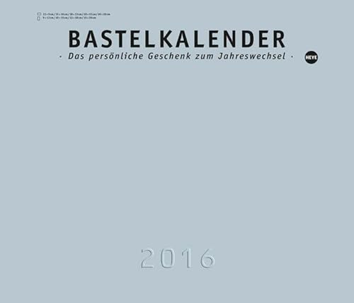 Bastelkalender 2016 silber XL 2016