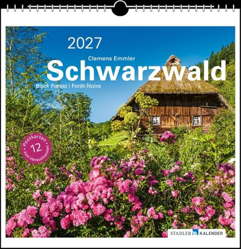 Schwarzwald 2027: Postkarten-Tischkalender