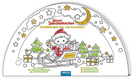 Trötsch Unser Sandmännchen Schwibbogen Mal- und Bastelbuch: Bastelheft Beschäftigungsbuch