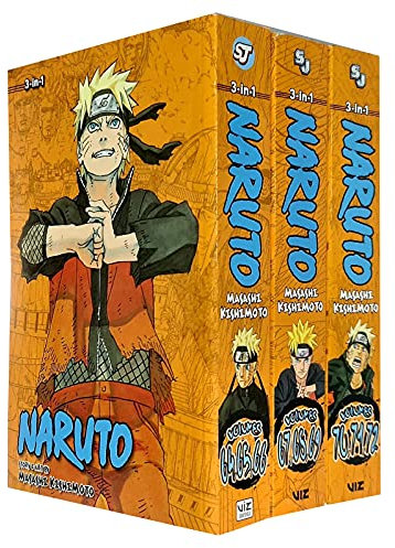 Naruto Ombnibus Series 3 Books Collection Set-3 In 1 Volumes Set Includes Vols.64-65-66-67-68-69-70-71-72 By Masashi Kishimoto