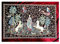 Wandteppich aus Italy Gobelin La dama e unicorno Gusto Arazzo in Bordeux Tapisserie Wandbild Wanddeko Retro Replikate 105x70cm