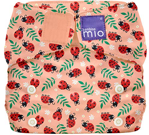 Bambino Mio, Miosolo Classic All-in-One Reusable Nappy, Eco Chemical Free Nappy (Loveable Ladybug, One Size)