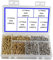 newlng Kleine Nägel kleine Holznägel kompakte antike DIY dekorative Box Zubehör Mini Nägel Gold Silber 1,5x16mm, 1,5x19mm, 1,5x25mm in einer Box 1160PCS verpackt