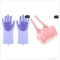 Gineric THE ULTIMATE DISHWASHING EXPERIENCE, 1 SINK SCOURER HOLDER & A 2-IN-1 DISH WASHING GLOVES. (Purple/Pink)