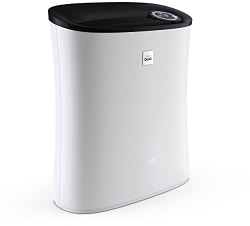 Sharp UA-PE30E-WB Purificador de aire con sistema de filtro de 2 niveles, flujo de aire 60-180 metros cúbicos/h, 25dB, para espacios de hasta 21 metros cuadrados, blanco