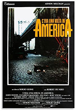 FSJD Poster, Motiv: Epic Crime Corruption, Once Upon A Time in America, dekoratives Gemälde, Leinwand, Wandkunst, Wohnzimmer, Poster, Schlafzimmer, Gemälde, 60 x 90 cm
