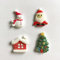 DPXWCCH 4 Stück Weihnachtsstil Cover Minder zum Diamantmalerei, magnetisch Schneemann Weihnachtsmann Weihnachtsbaum Abdeckungshalter,5D Diamant Kunst Werkzeug Zubehör