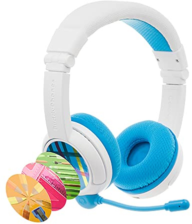BuddyPhones Kids Wireless School+ Headphones (Blue)