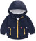 famuka Enfants Veste bébé garçon Blousons Veste d'été à capuche pour jeunes enfants (Marine, 24M)