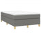 vidaXL Bettgestell, Polsterbett Bett für Schlafzimmer, Bettrahmen mit Lattenrost, Schlafzimmerbett Doppelbett, Dunkelgrau 120x200cm Stoff