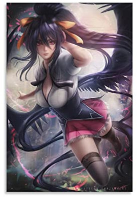 HIHIOI Anime Akeno High School Dxd Poster Dekorative Malerei Leinwand Wandkunst Wohnzimmer Poster Schlafzimmer Gemälde 40 x 60 cm